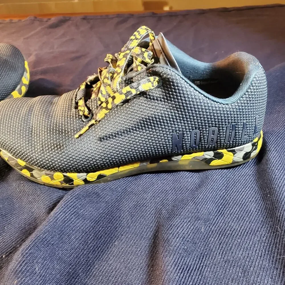 NOBULL Trainer Blue Canvas Athletic Shoes Mens Size 8 Womens 9.5 Sneakers